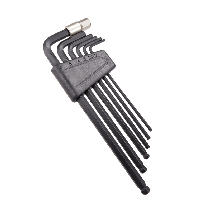 SuperB Hex Key Wrench Set 7 Piece in Black